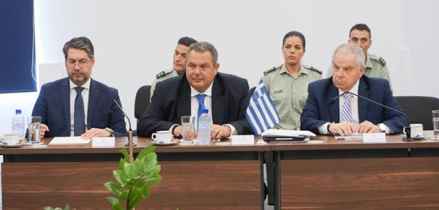 Δήλωση ΥΕΘΑ Πάνου Καμμένου μετά την ολοκλήρωση της 2ης τριμερούς συνάντησης των Υπουργών Άμυνας Ελλάδας, Κύπρου και Ισραήλ στην Κύπρο - Φωτογραφία 9