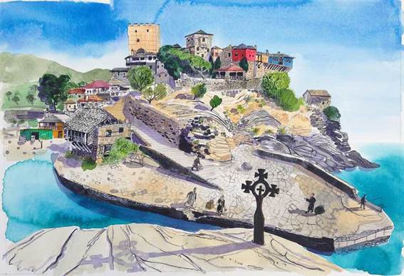 10821 - Έκθεση έργων ζωγραφικής με τίτλο «Tim Vyner: Μια εμπειρία ζωής στο Άγιον Όρος» στις Σέρρες - Φωτογραφία 8