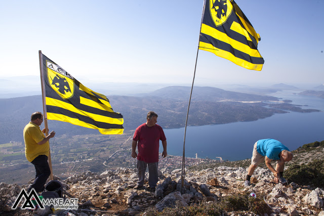 ΑΣΤΑΚΟΣ: Ξαναστήθηκε η σημαία της ΑΕΚ στο όρος Βελούτσα - Φωτογραφικό Οδοιπορικό (ΦΩΤΟ: Make art) - Φωτογραφία 2