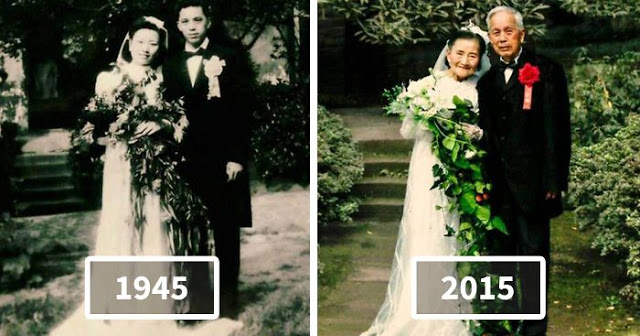 98 ετών ζευγάρι αναπαριστά το γάμο του 70 χρόνια μετά! - Φωτογραφία 2