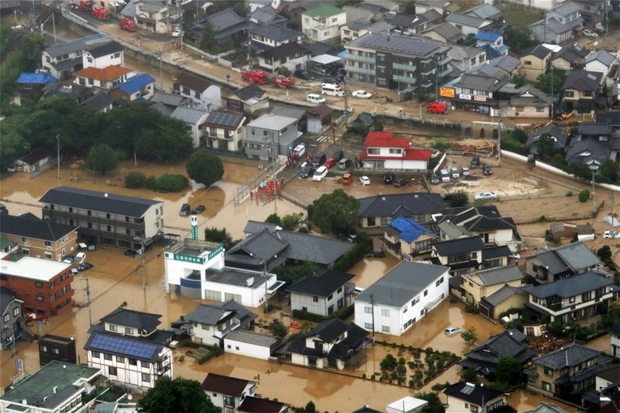 Βιβλική καταστροφή στην Ιαπωνία: 122 νεκροί και δεκάδες αγνοούμενοι από τις πλημμύρες - Φωτογραφία 3