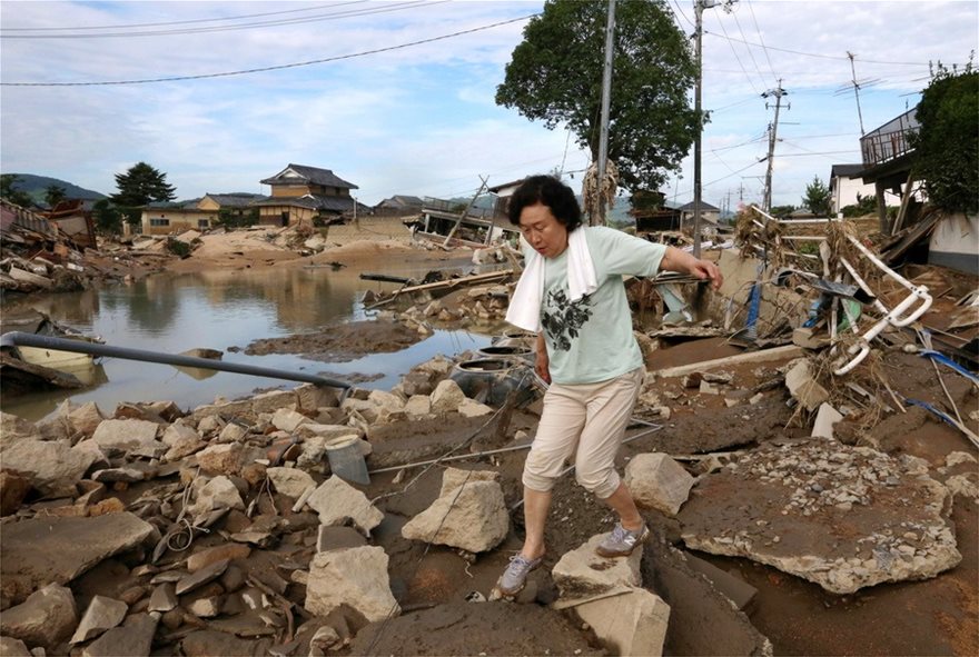 Βιβλική καταστροφή στην Ιαπωνία: 122 νεκροί και δεκάδες αγνοούμενοι από τις πλημμύρες - Φωτογραφία 4