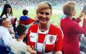 Η πληθωρική Πρόεδρος της Κροατίας είναι η πιο πιστή οπαδός της Εθνικής ομάδας (ΦΩΤΟ) - Φωτογραφία 6