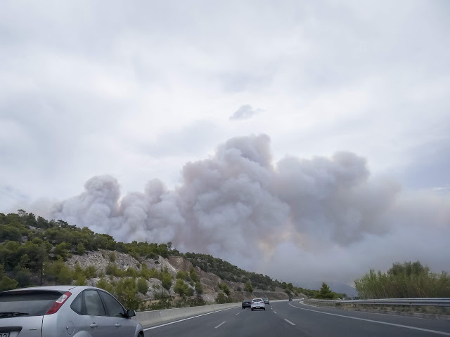 Μεγάλη φωτιά στην Κινέτα - Μέχρι την Εύβοια έφτασαν οι καπνοί! (ΦΩΤΟ & ΒΙΝΤΕΟ) - Φωτογραφία 2