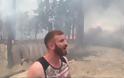 Μάχη με τις φλόγες στην Κινέτα: Η φωτιά έφτασε στην Εθνική οδό - Κάηκαν σπίτια - Φωτογραφία 3