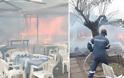 Πύρινη κόλαση στην Κινέτα: Κάηκαν σπίτια, εκκενώθηκαν οικισμοί