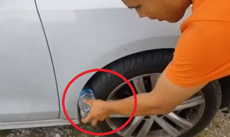 Προσοχή: Αν δείτε ένα πλαστικό μπουκάλι στη ρόδα του αυτοκινήτου σας πηγαίντε ΑΜΕΣΩΣ στην ΑΣΤΥΝΟΜΙΑ - Φωτογραφία 1
