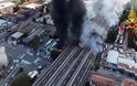 Μπολόνια: Η στιγμή της ισχυρής έκρηξης μετά την καραμπόλα δίπλα στο αεροδρόμιο - Φωτογραφία 1