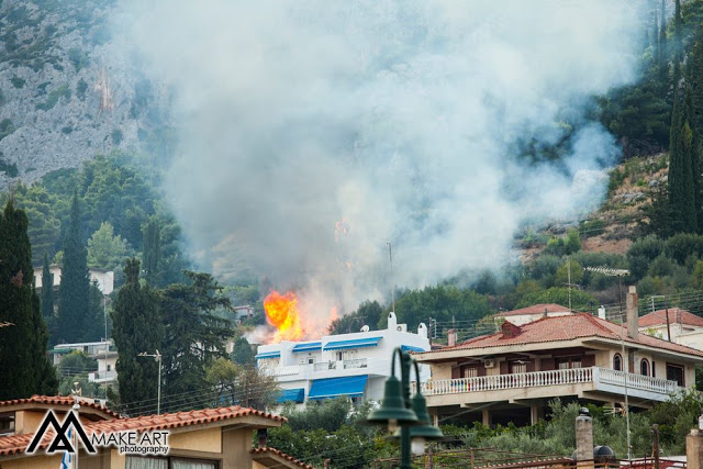 Πυρκαγιά στον ΑΣΤΑΚΟ κοντά σε σπίτια, την πρόλαβαν οι πυροσβέστες | ΦΩΤΟ: Make art - Φωτογραφία 1