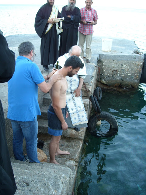 10951 - Βάπτιση 26χρονου στην Ιερά Μονή Δοχειαρίου Αγίου Όρους - Φωτογραφία 8