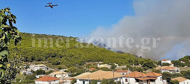 Ζάκυνθος: Σε ύφεση τα πύρινα μέτωπα - Η εικόνα σε Αχαΐα και Άνδρο - Φωτογραφία 2