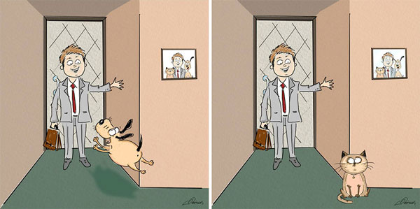 Σκύλος VS γάτας: Δείτε πως συμπεριφέρονται τα δυο κατοικίδια... [photos] - Φωτογραφία 4