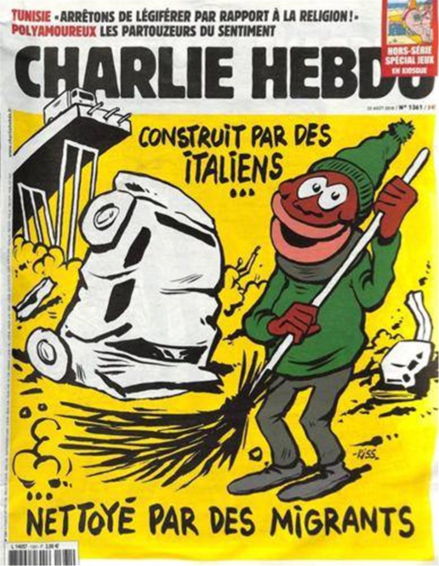 Charlie Hebdo για την κατάρρευση της γέφυρας στη Γένοβα - Φωτογραφία 2