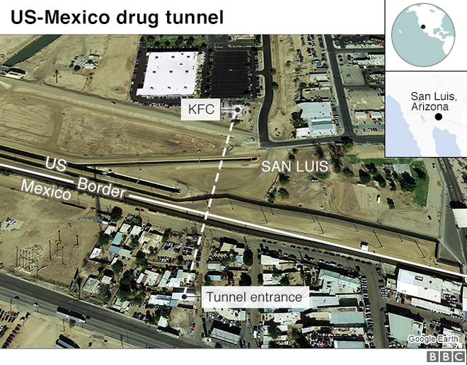 Τούνελ ναρκωτικών ένωνε την Αριζόνα... με δωμάτιο σπιτιού στο Μεξικό - Φωτογραφία 2