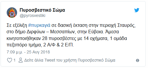 Εύβοια: Ξέσπασε φωτιά στο χωριό Σταυρός! - Φωτογραφία 2