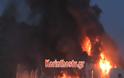 Καίγεται ολοσχερώς βιομηχανία ζωοτροφών στο Κουταλά Κορινθίας - Φωτογραφία 7