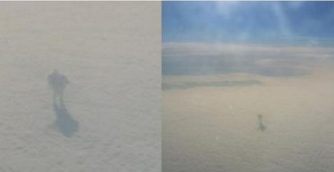 ΤΡΕΛΟ: Επιβατικό Αεροσκάφος φωτογράφισε έναν 'άνθρωπο να περπατάει στα σύννεφα;  [photos] - Φωτογραφία 1