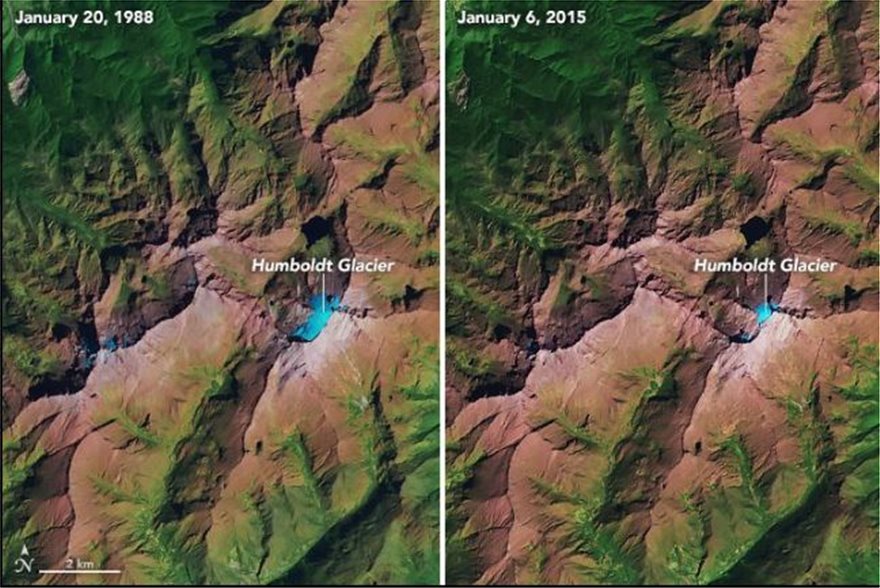 Δορυφορικές φωτογραφίες: «Εξαφανίζεται» ο παγετώνας Humboldt στη Βενεζουέλα - Φωτογραφία 2
