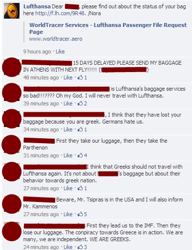 Ξεκαρδιστικό trolling στη σελίδα της Lufthansa από Έλληνες! - Φωτογραφία 2