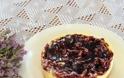 Cheesecake με λεμονόκρεμα και επικάλυψη μαρμελάδας από βατόμουρα