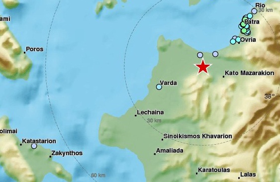 Σεισμική δόνηση στην Πάτρα, αισθητή και στην Αιτωλοακαρνανία- Λέκκας: Μπορεί να επηρέασε το Ναυάγιο - Φωτογραφία 1