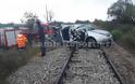 Τροχαίο στην Φθιώτιδα: Θανατηφόρα σύγκρουση τρένου με αυτοκίνητο - Σκοτώθηκε καθηγήτρια που πήγαινε σε σχολείο (φωτο)