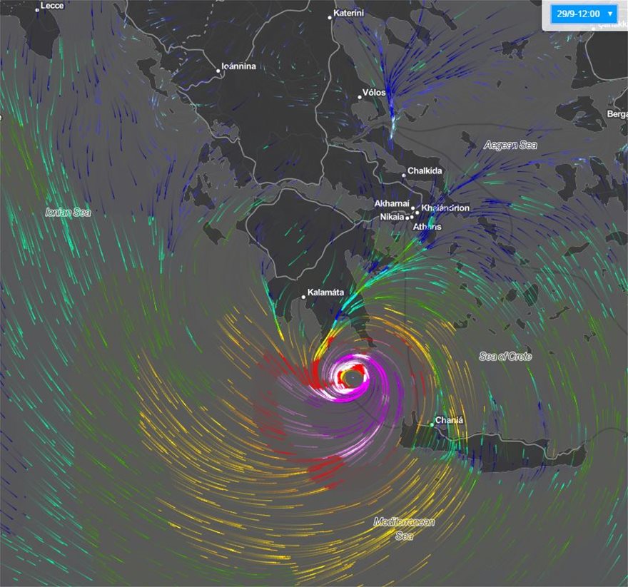 Θα σαρώσει το Αιγαίο ο Μεσογειακός Κυκλώνας «Ξενοφών» - Φωτογραφία 2