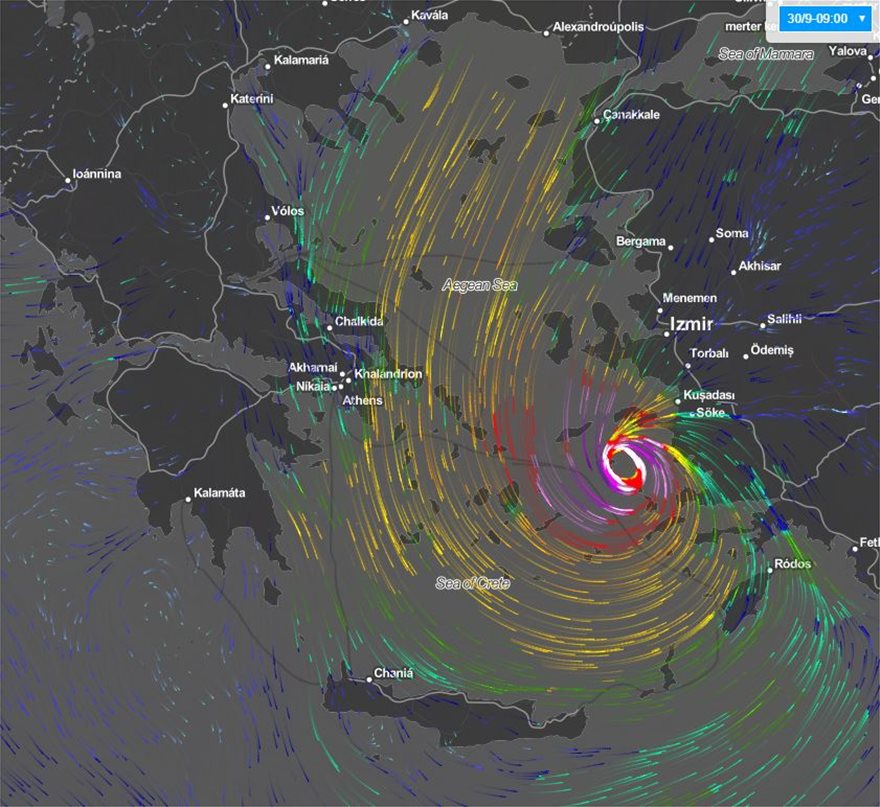 Θα σαρώσει το Αιγαίο ο Μεσογειακός Κυκλώνας «Ξενοφών» - Φωτογραφία 5