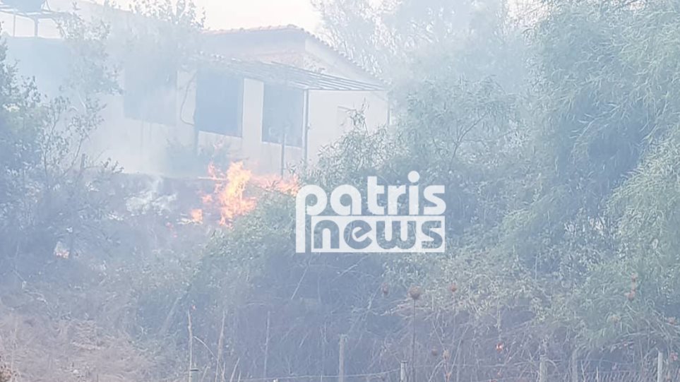 Πύργος: Μεγάλη φωτιά στη Σπιάτζα - Στις φλόγες σπίτια στη Σαρακίνα - Εκκενώνεται οικισμός - Φωτογραφία 1