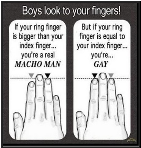 Τα δάχτυλα προδίδουν αν κάποιος είναι ομοφυλόφιλος; - Φωτογραφία 2