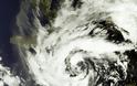 Ο κυκλώνας Ζορμπάς σε φωτογραφία του δορυφόρου Sentinel-3