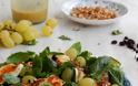 Σαλάτα σπανάκι με ψητά κολοκυθάκια, Κορινθιακή σταφίδα, κουκουνάρι, σταφύλια και χαλούμι - Φωτογραφία 5