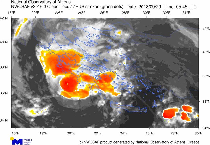 Πώς θα κινηθεί τις επόμενες ώρες ο κυκλώνας Ζορμπάς - Πότε αναμένεται στην Αττική - Φωτογραφία 3