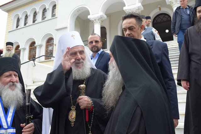 11111 - Φωτογραφίες από την υποδοχή του Πατριάρχη Σερβίας κ.κ. Ειρηναίου στην πρωτεύουσα του Αγίου Όρους - Φωτογραφία 22