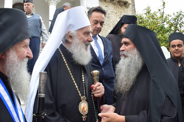 11111 - Φωτογραφίες από την υποδοχή του Πατριάρχη Σερβίας κ.κ. Ειρηναίου στην πρωτεύουσα του Αγίου Όρους - Φωτογραφία 23