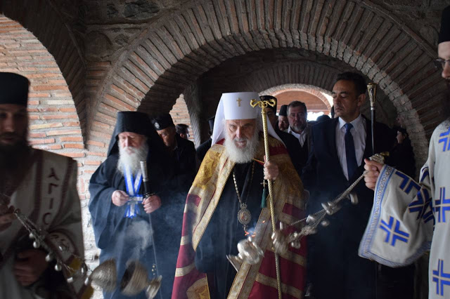 11111 - Φωτογραφίες από την υποδοχή του Πατριάρχη Σερβίας κ.κ. Ειρηναίου στην πρωτεύουσα του Αγίου Όρους - Φωτογραφία 4