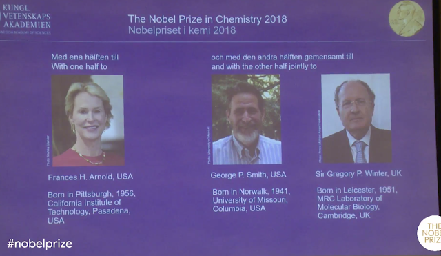 Nobel Χημείας 2018 - Φωτογραφία 1
