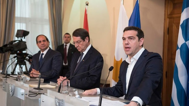 Τριμερής Σύνοδος Κορυφής Ελλάδας - Κύπρου - Αιγύπτου στην Ελούντα - Φωτογραφία 1