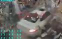 Γυναίκα με Porsche καρφώθηκε μέσα σε βενζινάδικο - VIDEO