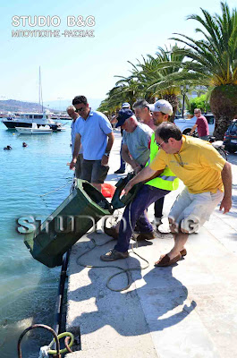 Εθελοντικός καθαρισμός  από δύτες του λιμανιού στο Ναύπλιο - Φωτογραφία 3