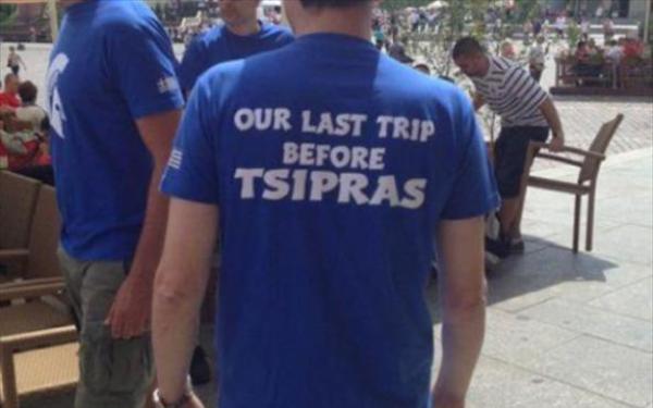 Το μπλουζάκι για τις εκλογές που έκανε την εμφάνισή του στο Euro... - Φωτογραφία 2