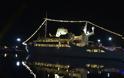 Φωταγωγημένη η θρυλική θαλαμηγός «Χριστίνα» στο λιμάνι του Μεσολογγίου (ΦΩΤΟ + VIDEO)