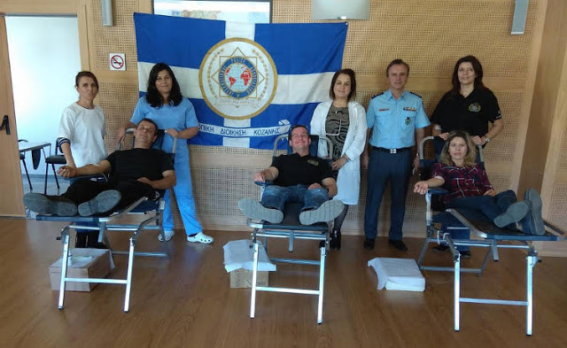Η 2η εθελοντική αιμοδοσία της Διεθνούς Ένωσης Αστυνομικών Κοζάνης - Φωτογραφία 1
