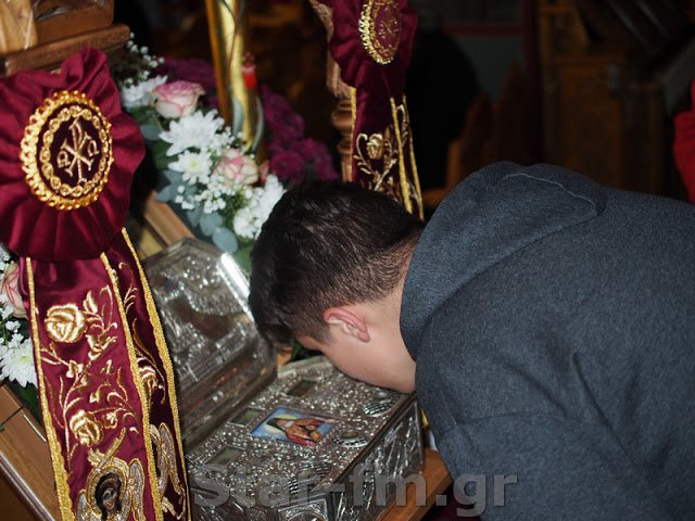Tο Ιερό Λείψανο του Αγίου Λουκά από την Αργολίδα στα Γρεβενά (φωτογραφίες) - Φωτογραφία 1