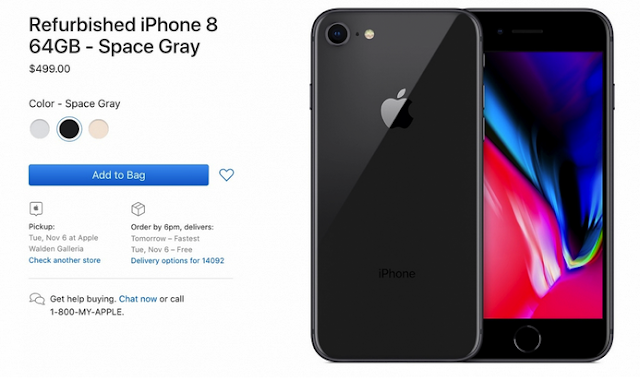Η Apple ξεκίνησε να πωλείται ανακαινισμένα iPhone 8 ξεκινώντας από 499 δολάρια - Φωτογραφία 1