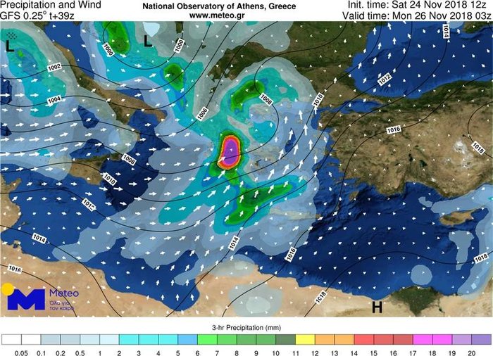 Eρχεται η Πηνελόπη: Έντονη κακοκαιρία έως και την Πέμπτη - Χάρτες - Φωτογραφία 2