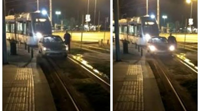 Γλυφάδα: Παράτησε το αυτοκίνητο πάνω στις γραμμές του τραμ για να πάει στο ΑΤΜ! (VIDEO) - Φωτογραφία 1