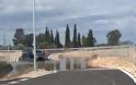 Ο παράδρομος του αυτοκινητόδρομου Ακτίου -Αμβρακίας με τις πρώτες βροχές μετετράπη σε λίμνη! - Φωτογραφία 2