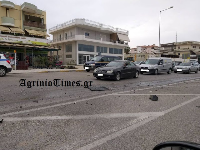 Αγρίνιο: Σοβαρό τροχαίο στο κόμβο Τσίγκα (Φωτό) - Φωτογραφία 1