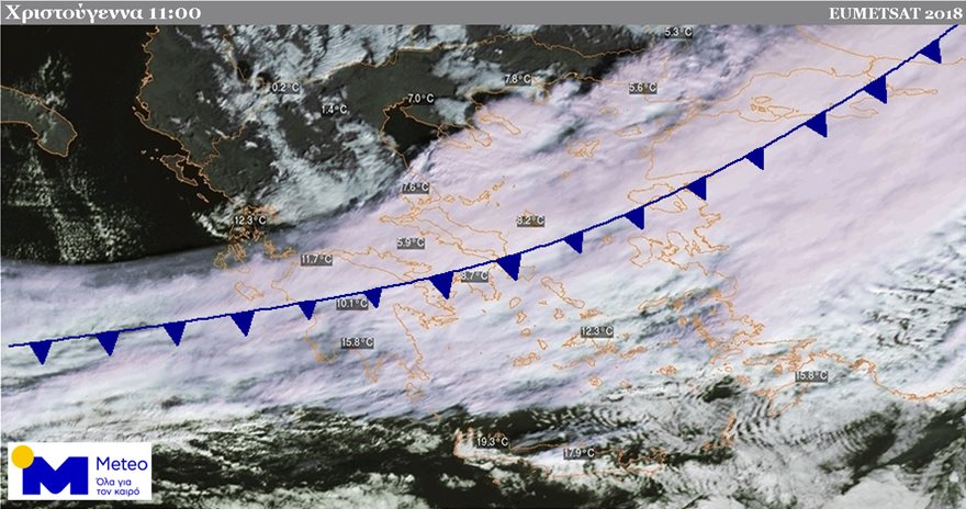 Καιρός: Στα... δύο η Ελλάδα- Χιόνια και βροχές στα βόρεια, 20 βαθμοί διαφορά με τα νότια - Φωτογραφία 2